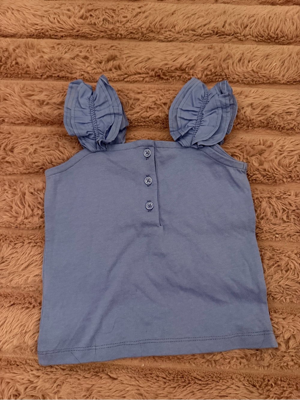 Janie and Jack blue Ruffle Strap Tank Top for Kids
